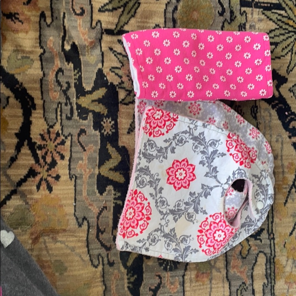 Baby bib and burp cloth set